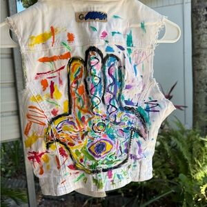 Colorful Hand-Painted Vest